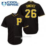 Maglia Baseball Uomo Pittsburgh Pirates Tony Sanchez 26 Nero Alterner Cool Base