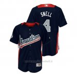 Maglia Baseball Bambino All Star Game Majestic Blake Snell 2018 1ªRun Derby American League Blu