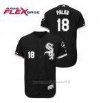 Maglia Baseball Uomo Chicago White Sox Daniel Palka 150th Aniversario Patch Flex Base Nero