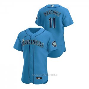Maglia Baseball Uomo Seattle Mariners Edgar Martinez Autentico 2020 Alternato Blu