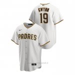 Maglia Baseball Uomo San Diego Padres Tony Gwynn Replica Primera Bianco Marrone