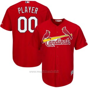 Maglia St. Louis Cardinals Personalizzate Rosso
