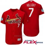 Maglia Baseball Uomo St. Louis Cardinals Matt Holliday Scarlet 2017 Allenamento Primaverile Flex Base Giocatore