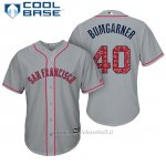 Maglia Baseball Uomo San Francisco Giants 2017 Estrellas y Rayas Madison Bumgarner Grigio Cool Base