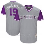 Maglia Baseball Uomo Colorado Rockies 2017 Little League World Series Charlie Neromon Grigio