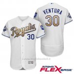 Maglia Baseball Uomo Kansas City Royals Campione 30 Yordano Ventura Flex Base Ors