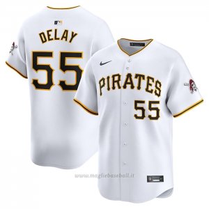 Maglia Baseball Uomo Pittsburgh Pirates Jason Delay Home Limited Bianco