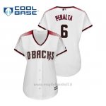 Maglia Baseball Donna Arizona Diamondbacks David Peralta Cool Base Majestic 1ªBianco