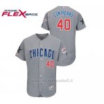 Maglia Baseball Hombre Chicago Cubs Willson Contreras 2019 All Star Game Flex Base Grigio