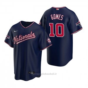 Maglia Baseball Uomo Washington Nationals Yan Gomes Replica Blu