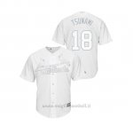 Maglia Baseball Hombre St. Louis Cardinals 18 Carlos Martinez 2019 Players Weekend Replica Bianco