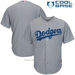 Maglia Baseball Uomo Los Angeles Dodgers Grigio Majestic Cool Base