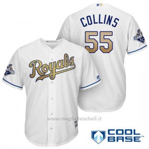 Maglia Baseball Uomo Kansas City Royals Campione 55 Tim Collins Coolbase Ors