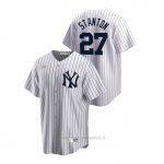 Maglia Baseball Uomo New York Yankees Giancarlo Stanton Cooperstown Collection Primera Bianco