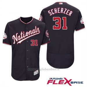 Maglia Baseball Uomo Washington Nationals Max Scherzer Blu 2018 All Star Alterner Flex Base
