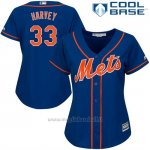Maglia Baseball Donna New York Mets Matt Harvey Cool Base Royal