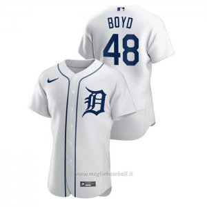 Maglia Baseball Uomo Detroit Tigers Matthew Boyd Autentico Bianco