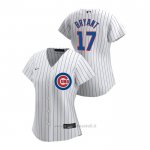 Maglia Baseball Donna Chicago Cubs Kris Bryant 2020 Replica Primera Bianco