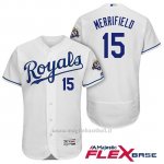 Maglia Baseball Uomo Kansas City Royals Whit Merrifield Bianco 50th Season Flex Base