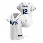 Maglia Baseball Donna Tampa Bay Rays Wade Boggs 2020 Replica Primera Bianco