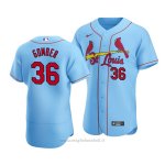 Maglia Baseball Uomo St. Louis Cardinals Austin Gomber Autentico Alternato Blu