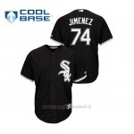 Maglia Baseball Hombre Chicago White Sox 74 Eloy Jimenez Cool Base Majestic Alternato Nero
