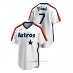 Maglia Baseball Uomo Houston Astros Craig Biggio Cooperstown Collection Primera Bianco