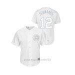 Maglia Baseball Uomo Chicago Cubs Kyle Schwarber 2019 Players Weekend Schwarbs Replica Bianco