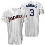 Maglia Baseball Uomo San Diego Padres Derek Norris Bianco Turn Back The Clock
