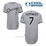 Maglia Baseball Uomo Chicago White Sox Jeff Keppinger 7 Grigio Cool Base