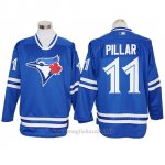Maglia Baseball Uomo Toronto Blue Jays Kevin Pillar Autentico Long Sleeve
