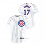 Maglia Baseball Bambino Chicago Cubs Kris Bryant Replica Primera Bianco
