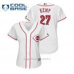 Maglia Baseball Donna Cincinnati Reds Matt Kemp Cool Base Majestic 1ªBlanco