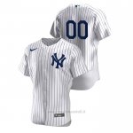 Maglia Baseball Uomo New York Yankees Personalizzate Autentico Bianco