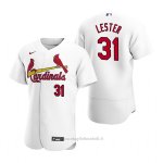 Maglia Baseball Uomo St. Louis Cardinals Jon Lester Autentico Home Bianco