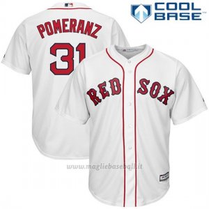 Maglia Baseball Uomo Boston Red Sox 31 Drew Pomeranz Biancohome Cool Base