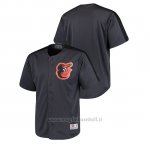 Maglia Baseball Uomo Baltimore Orioles Button-down Stitches Hot Corner Charcoal