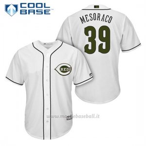Maglia Baseball Uomo Cincinnati Reds 39 Devin Mesoraco Bianco2018 Alterner Cool Base