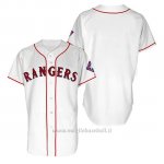 Maglia Baseball Uomo Texas Rangers Bianco 1999 Turn Back The Clock