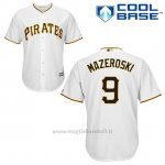 Maglia Baseball Uomo Pittsburgh Pirates Bill Mazeroski 9 Bianco 1ªCool Base