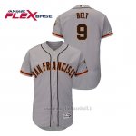 Maglia Baseball Uomo San Francisco Giants Brandon Belt 150th Aniversario Patch Autentico Flex Base Grigio2