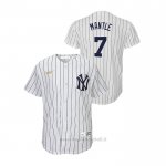 Maglia Baseball Bambino New York Yankees Mickey Mantle Cooperstown Collection Primera Bianco