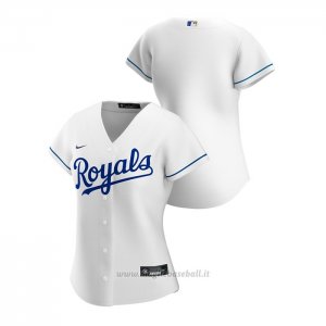 Maglia Baseball Donna Kansas City Royals Replica 2020 Primera Bianco