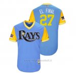 Maglia Baseball Uomo Rays Carlos Gomez 2018 Llws Players Weekend El Final Light TOrnto Blue Jays