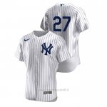 Maglia Baseball Uomo New York Yankees Giancarlo Stanton Autentico Bianco