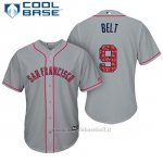Maglia Baseball Uomo San Francisco Giants 2017 Estrellas y Rayas Brandon Belt Grigio Cool Base