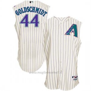 Maglia Baseball Uomo Arizona Diamondbacks 44 Paul Goldschmidt Bianco Turn Back The Clock