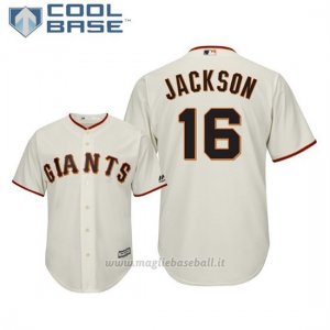 Maglia Baseball Uomo San Francisco Giants Austin Jackson Cool Base Majestic 1ªCrema