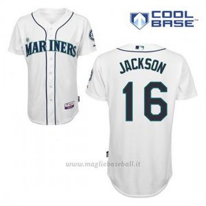 Maglia Baseball Uomo Seattle Mariners Austin Jackson 16 Bianco 1ªCool Base