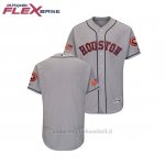 Maglia Baseball Uomo Astros 2018 Stars & Stripes Flex Base Grigio